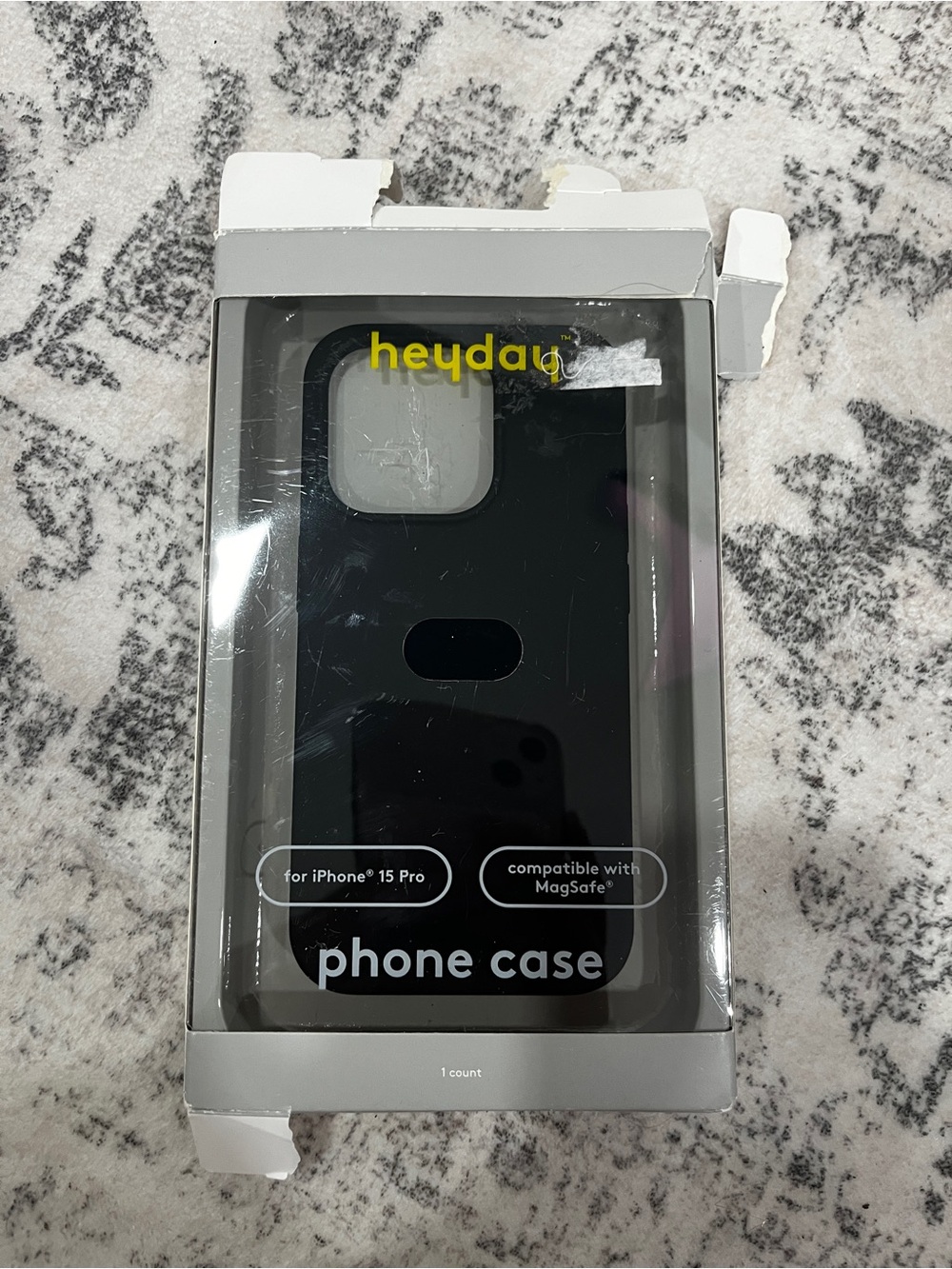 Heyday black jelly phone case
